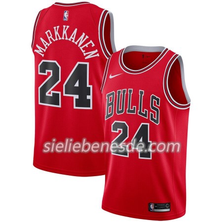 Herren NBA Chicago Bulls Trikot Lauri Markkanen 24 Nike 2019-2020 Icon Edition Swingman